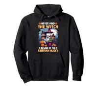 Never Mind The Witch Beware Of The Siberian Husky Pullover Hoodie