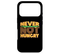 Never Not Hungry I Could Eat Hamburger Funny Always Eating Case for iPhone 17 Pro