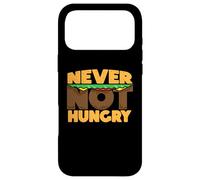 Never Not Hungry I Could Eat Hamburger Funny Always Eating Case for iPhone 17 Pro Max