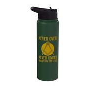 Never Over Never Under Always - Masonic Freemason Stainless Steel Insulated Water Bottle