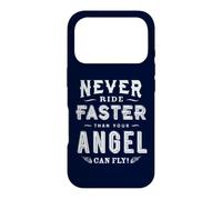 Never Ride Faster Than Your Angel Can Fly Biker Costume Case for iPhone 17 Pro