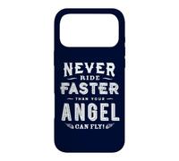 Never Ride Faster Than Your Angel Can Fly Biker Costume Case for iPhone 17 Pro Max