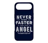 Never Ride Faster Than Your Angel Can Fly Biker Costume Case for iPhone Air