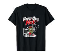 Never Say Net Pickleball Retro Rebel Graphic T-Shirt