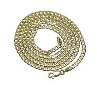 Never say Never 18k Yellow Gold Men's Solid Curb Chain 3mm Wide and 60cm Long. 10.30 g 18k Gold. A classic chain that will accompany you a lifetime