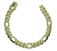 Never Say Never - Impressive 18k Yellow Gold Bracelet for Men classic model 3x1 of 20.5 cm long, 1.00cm wide and 13.5 grams of weight of 18k gold.