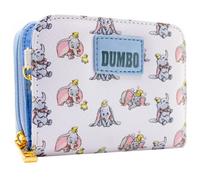 Never Seen an Elephant Fly Circus Performer Purse Zipper Coin Pocket & Card Holder, White