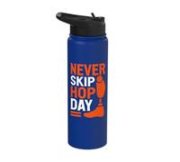 Never Skip Hop Day Amputee Stainless Steel Insulated Water Bottle