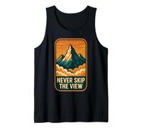 Never Skip The View Motivational Mountain Tank Top