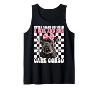 Never Stand Between A Girl and Her Cane Corso Dog Coquette Tank Top