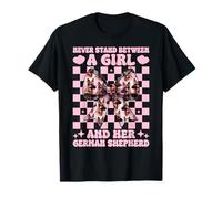 Never Stand Between A Girl and Her German Shepherd Dog T-Shirt