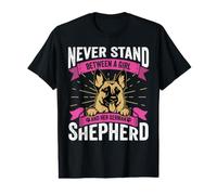 Never Stand Between A Girl and Her German Shepherd Value Graphic T-Shirt