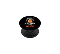 Never Stand Between A Woman And Her Kimchi Funny Korean PopSockets Adhesive PopGrip