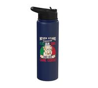 Never Stand Between an Italian Girl and Her Cane Corso Stainless Steel Insulated Water Bottle