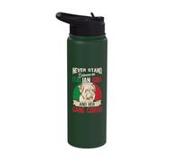 Never Stand Between an Italian Girl and Her Cane Corso Stainless Steel Insulated Water Bottle