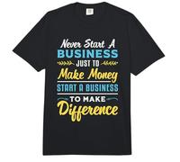 Never Start A Business CEO Boss Vintage Retro Business Owner Comfort Colors Adult Heavyweight T-Shirt