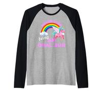 Never Stop Being an Oral sub with Unicorn Raglan Baseball Tee