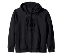 Never Stop Dreaming Inspirational Cursive Typography Zip Hoodie