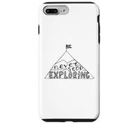 Never Stop Exploring Adventure Mindset Gear Motivation Case for iPhone 7 Plus/8 Plus