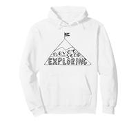 Never Stop Exploring Adventure Mindset Gear Motivation Pullover Hoodie
