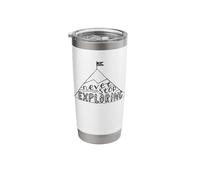 Never Stop Exploring Adventure Mindset Gear Motivation Stainless Steel Insulated Tumbler