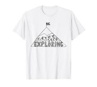 Never Stop Exploring Adventure Mindset Gear Motivation T-Shirt