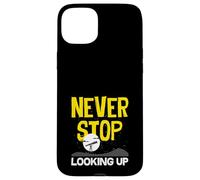 Never Stop Looking Up Astronomy Telescope Space Case for iPhone 15 Plus