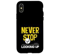 Never Stop Looking Up Astronomy Telescope Space Case for iPhone X/XS