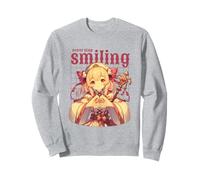 Never Stop Smiling - Cute Anime Girl Character Japanese Art Sweatshirt