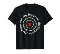Never, Stop, Trying Spiral Motivation Inspirational Quote T-Shirt