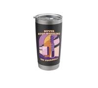 Never Stop Working on Yourself I4 Eyesore Stainless Steel Insulated Tumbler