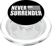 NEVER SURRENDER USA FLAG PopSockets PopGrip for MagSafe