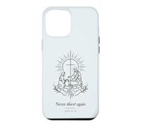 Never Thirst Again John 4:14 Minimal Linework Christian Case for iPhone 12 Pro Max