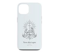 Never Thirst Again John 4:14 Minimal Linework Christian Case for iPhone 13