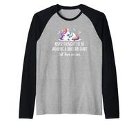 Never Thought I'd Be Wearing a Unicorn Shirt But Here We are Raglan Baseball Tee