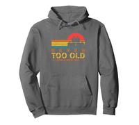 Never Too Old For New Set | Building Bricks | Master Builder Pullover Hoodie, Adult Unisex, Asphalt Grey, Small