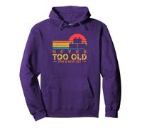 Never Too Old For New Set | Building Bricks | Master Builder Pullover Hoodie, Adult Unisex, Purple, Small