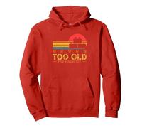Never Too Old For New Set | Building Bricks | Master Builder Pullover Hoodie, Adult Unisex, Red, Small