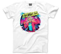 Never Too Old to Go Clubbing Golf - Mens T-Shirt - Golfer Golfing Birthday Christmas L White