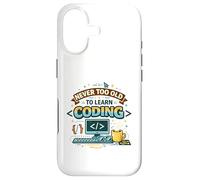Never Too Old To Learn Coding Cool Senior Developer Apparel Case for iPhone 17