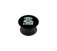 Never Too Old to Play in the Snow Winter Angel Humor PopSockets Adhesive PopGrip