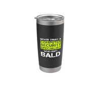 Never Trust A Computer Security Specialist Who Isn't Bald Stainless Steel Insulated Tumbler