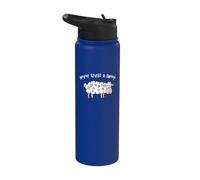 Never Trust a Sheep Sleep Fun Funny Saying Stainless Steel Insulated Water Bottle