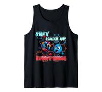 Never Trust an Atom - Funny Science Meme Cartoon Design Tank Top