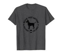 Never Trust Anyone Who Doesn't Like Dogs Pet Love T-Shirt, Men, Dark Heather Grey, XXL