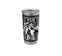 Never Trust The Living Dead Goth Skull Astronaut Stainless Steel Insulated Tumbler