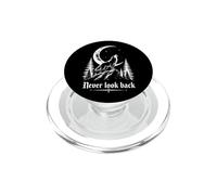 Never Turn Back Wolf Howling at Moon PopSockets PopGrip for MagSafe
