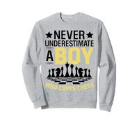 Never Underestimate A Boy Who Loves Chess Sweatshirt