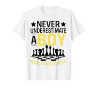 Never Underestimate A Boy Who Loves Chess T-Shirt