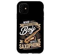 Never Underestimate A Boy With A Saxophone Music Case for iPhone 11